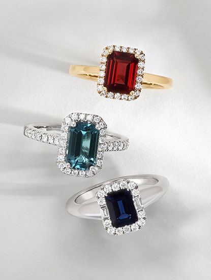 Gemstone Engagement Rings